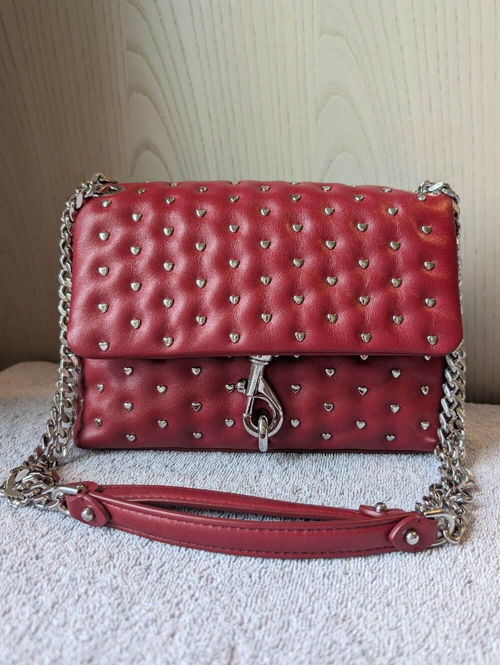 Rebecca Minkoff Heart Studded Shoulder/Crossbody Bag Valentine's Day